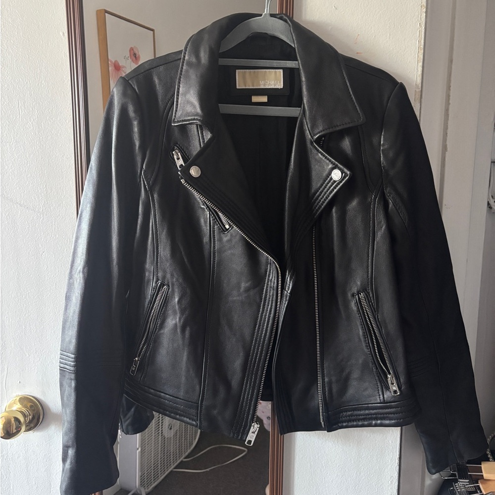 Michael Kors Black Leather Jacket